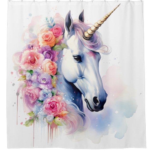 Rideaux De Douche Charming Unicorn (Devant)