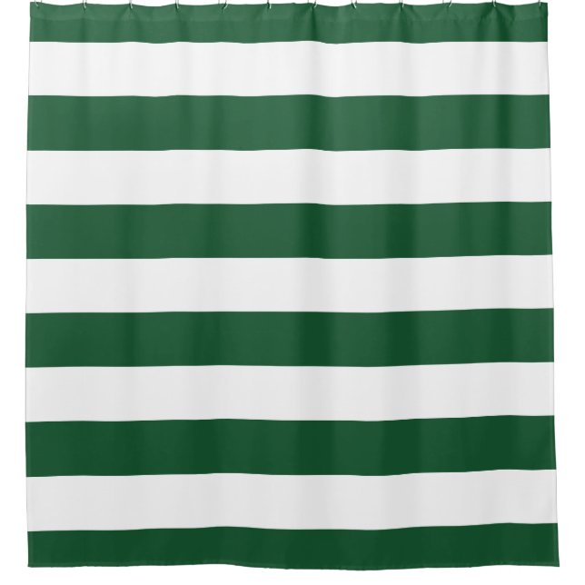Rideaux De Douche Chasseur Green Large Stripes (Devant)