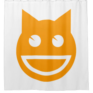 Rideaux De Douche Chat Emoji souriant