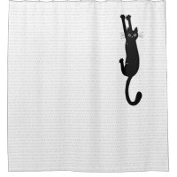 Chat Noir Drôle Accroché | Crazy Kitty