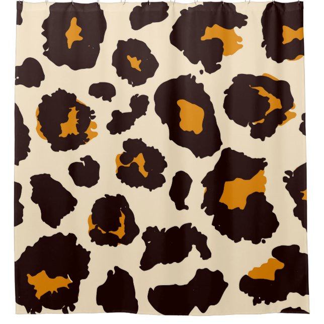 Rideaux De Douche Cheetah Skin, Texture Poster de animal. (Devant)