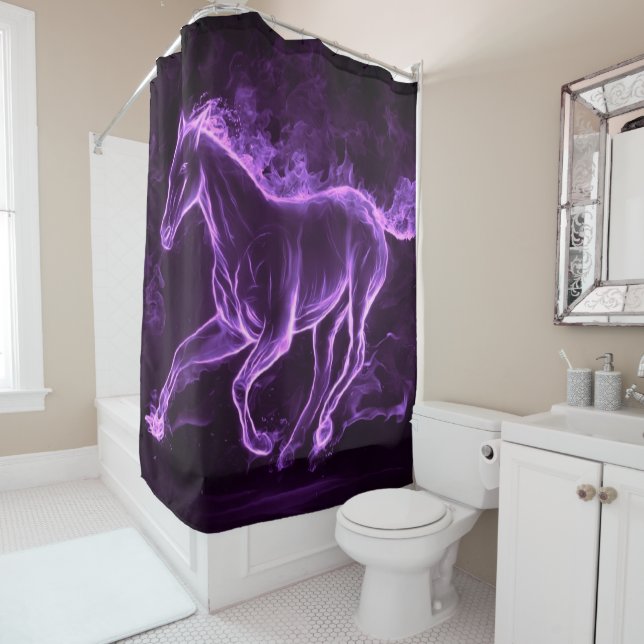 Rideaux De Douche Cheval (En situation)