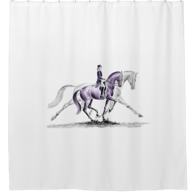 Rideaux De Douche Cheval Dressage en Trot Piaffe (Devant)