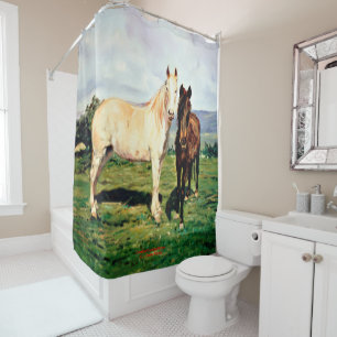 Rideaux De Douche Chevaux/Cabalos/Horses