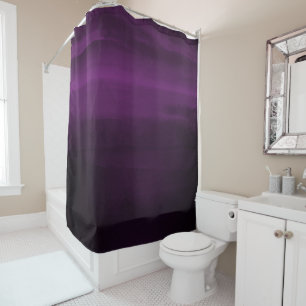 Rideaux De Douche Chic moderne aquarelle prune violette sombre et ma