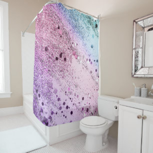 Rideaux De Douche Chic Parties scintillant Glam 4 (Unicorn Colors) #