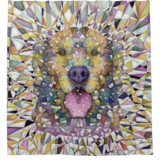 Rideaux De Douche chien d'arc-en-ciel