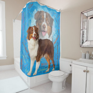 Rideaux De Douche Chiens de berger australiens rouges - Australien