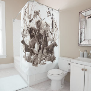 Rideaux De Douche Chiens de chasse, Chiens d'armes, Saison de chasse