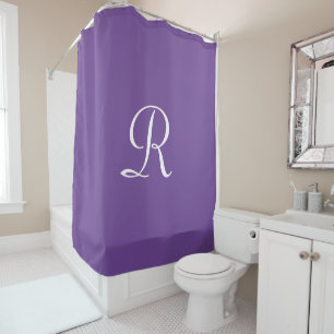 Rideaux De Douche CHOOOSE YOUR COLOR Shower Curtain with Monogram
