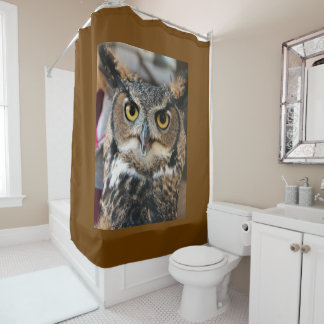 Rideaux De Douche Chouette à cornes (Bubo virginianus)