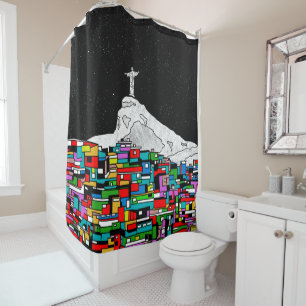 Rideaux De Douche Christ Rédempteur Rio de Janeiro