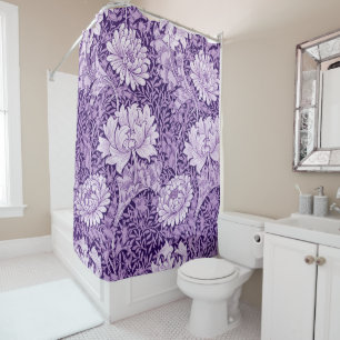 Rideaux De Douche Chrysanthemum Purple, William Morris