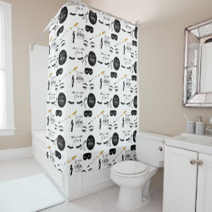 Rideaux De Douche Cils Glamour Noir Or