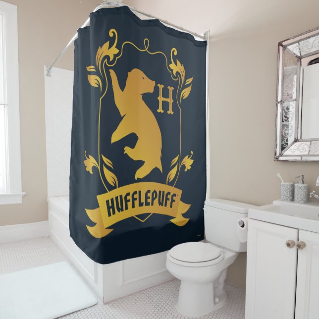 Rideaux De Douche Cimetière de maison HUFFLEPUFF™ Orné (En situation)