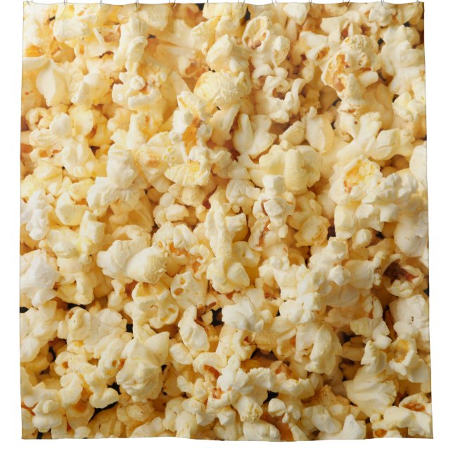 Rideaux De Douche Cinéma Popcorn Arrière - plan complet. (Devant)
