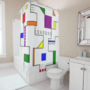 Rideaux De Douche Circuits de Bauhaus