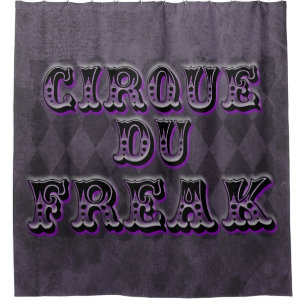 Rideaux De Douche Cirque Du Freak gothique à carreaux