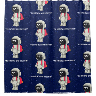 RIDEAUX DE DOUCHE CITATION D'ASTRONAUTE