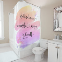Citation de femme réussie Pink Watercolor Ombre Bo