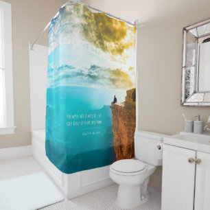 Rideaux De Douche Citation Friedrich Nietzsche Nature Aventure Natur