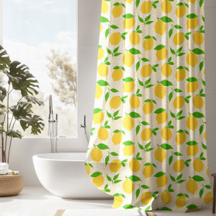 Rideaux De Douche Citrons frais modernes