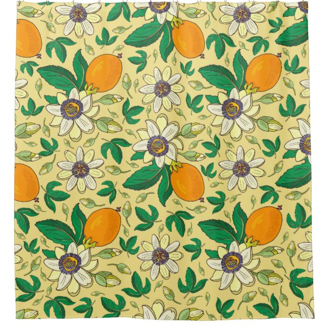Rideaux De Douche Citrouilles et Feuilles : Récolte d'automne (Devant)