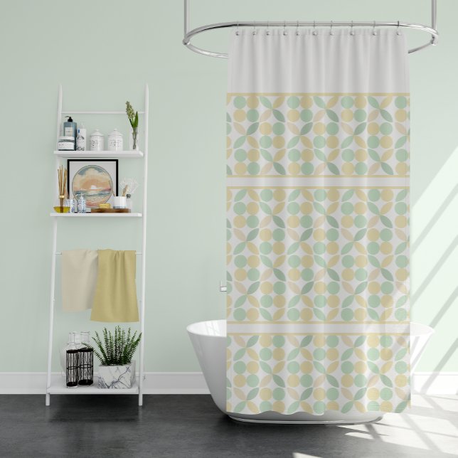 Rideaux De Douche Citrus citron/citron vert rétro (Créateur téléchargé)