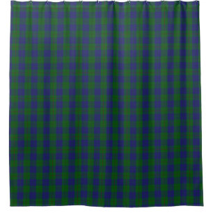 Rideaux De Douche Clan Barclay Chasse Green et Blue Tartan