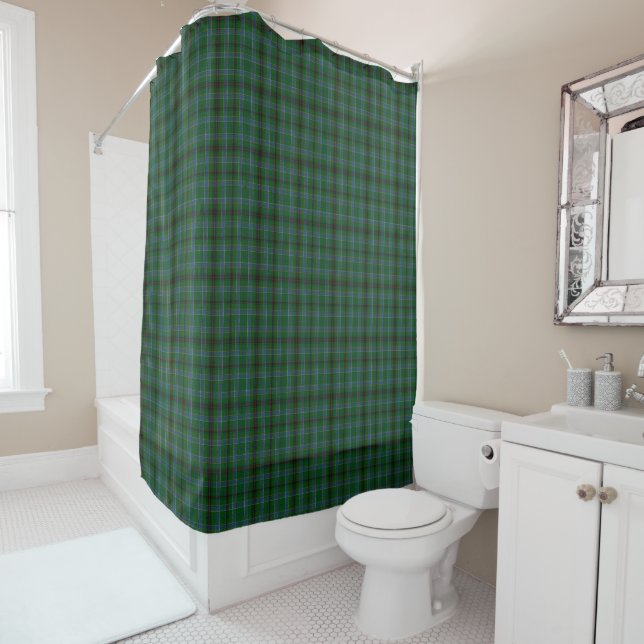 Rideaux De Douche Clan Duncan Tartan Plaid (En situation)