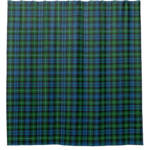 Rideaux De Douche Clan Lyon Scottish Heritage Tartan