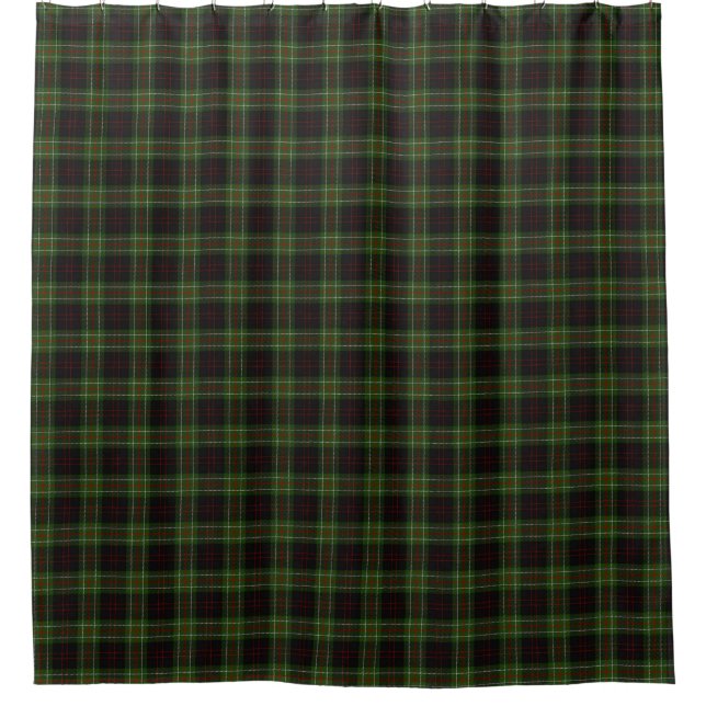 Rideaux De Douche Clan MacDiarmid Green Black Red Tartan (Devant)