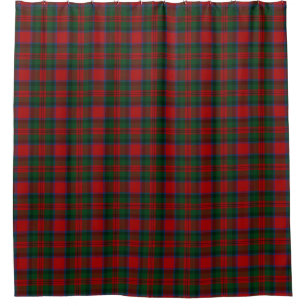 Rideaux De Douche Clan MacDuff Green Black Red Tartan