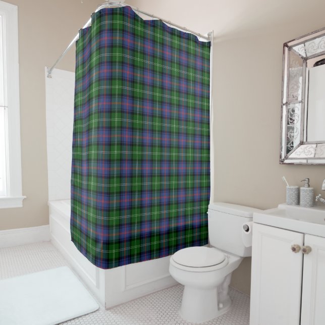 Rideaux De Douche Clan Sutherland Tartan - motif moyen (En situation)