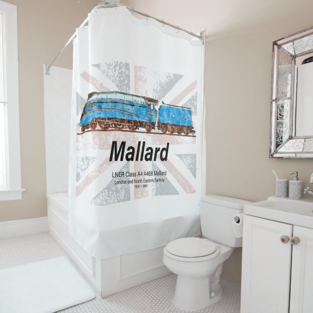 Rideaux De Douche Classe A4 LNER Profil de locomotive à hélice (En situation)