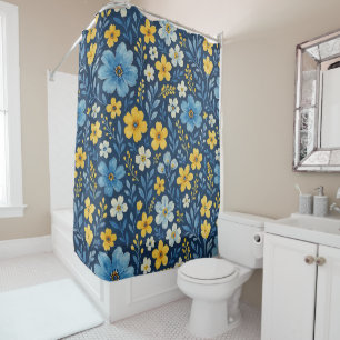 Rideaux De Douche Classé Shabby Chic Floral Art Motif Duvet