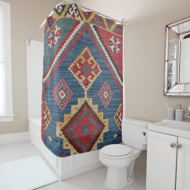 Rideaux De Douche Classic de Woven Kilim  (En situation)