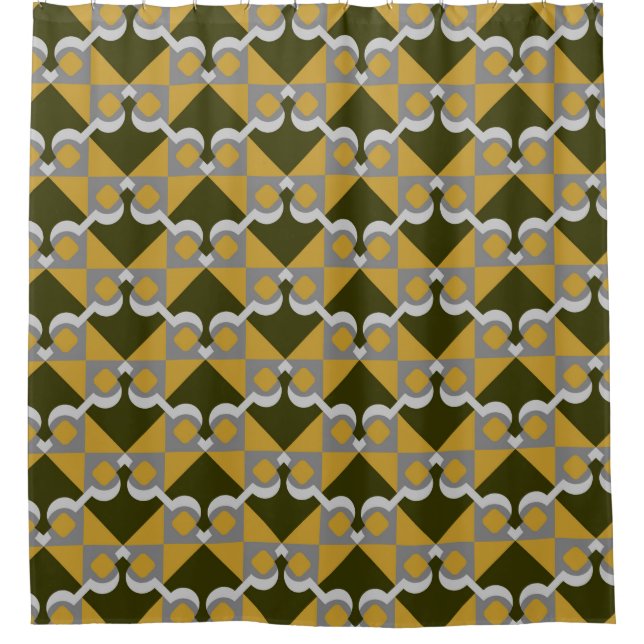 Rideaux De Douche Classic seamless pattern,  Design seamless decorat (Devant)