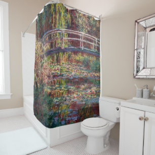 Rideaux De Douche Claude Monet - Bassin aux nymphéas, harmonie rose
