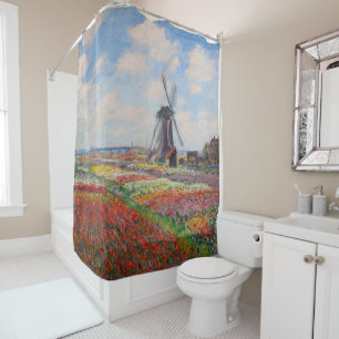 Rideaux De Douche Claude Monet - Champ de Tulipes en Hollande