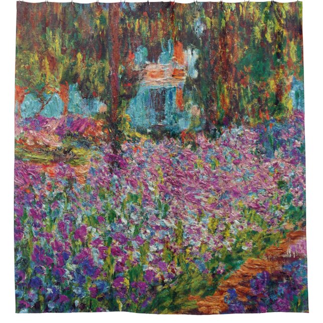 Rideaux De Douche Claude Monet - Iris dans le jardin de Monet Beaux- (Devant)