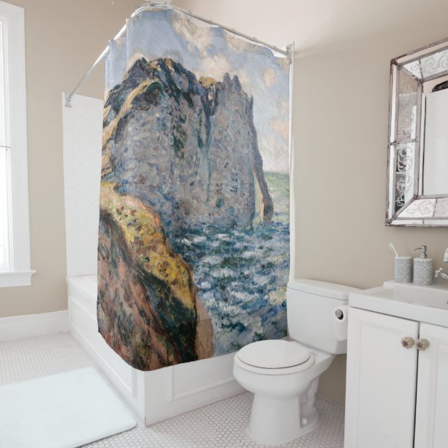 Rideaux De Douche Claude Monet La falaise d'Aval Etratat (En situation)