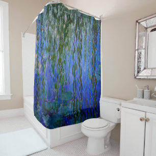 Rideaux De Douche Claude Monet - Nymphéas avec saule pleureur