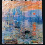 Rideaux De Douche Claude Monet Sunrise<br><div class="desc">Claude Monet "Sunrise" est un tableau célèbre qui a été créé en 1872. Il représente le soleil se levant sur le port du Havre, ville de France où est né Monet. Le tableau est connu pour ses couleurs vives et son atmosphère brumeuse, qui saisit la beauté et la tranquillité d'un...</div>