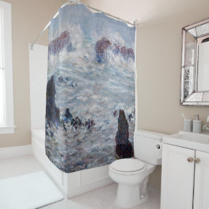 Rideaux De Douche Claude Monet - Tempête au large de la côte de Bell