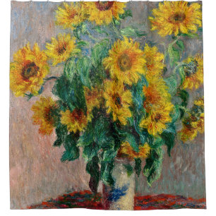 Rideaux De Douche Claude Monet - Tournesols