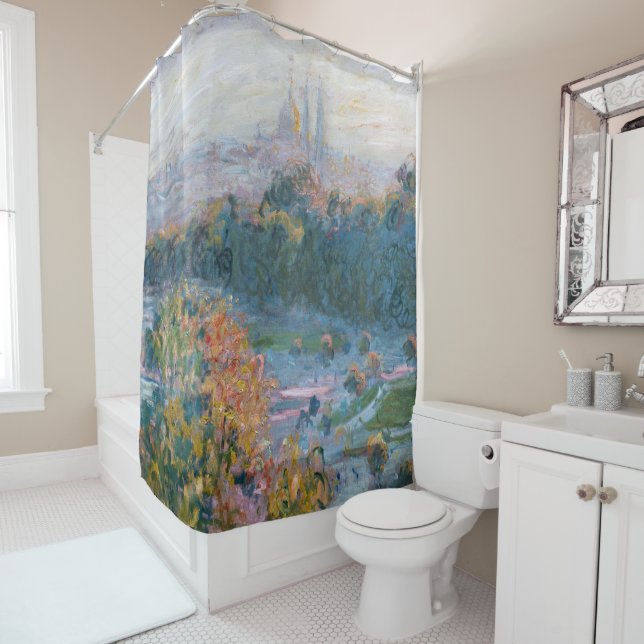 Rideaux De Douche Claude Monet - Vue des Tuileries, étude (En situation)