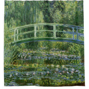 Rideaux De Douche Claude Monet, Water Lilies et le pont japonais