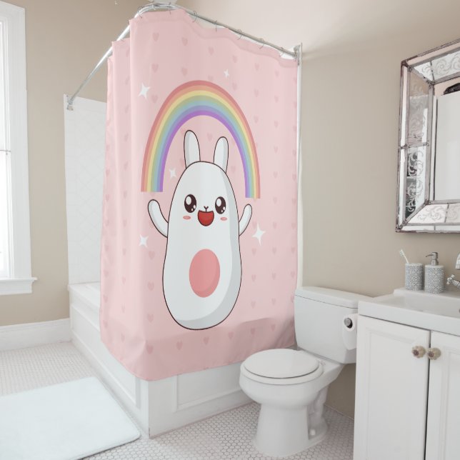 Rideaux De Douche Clipart arc-en-ciel de Kawaii (En situation)