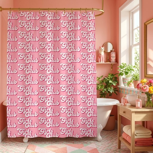 Rideaux De Douche Club de filles (Créateur téléchargé)